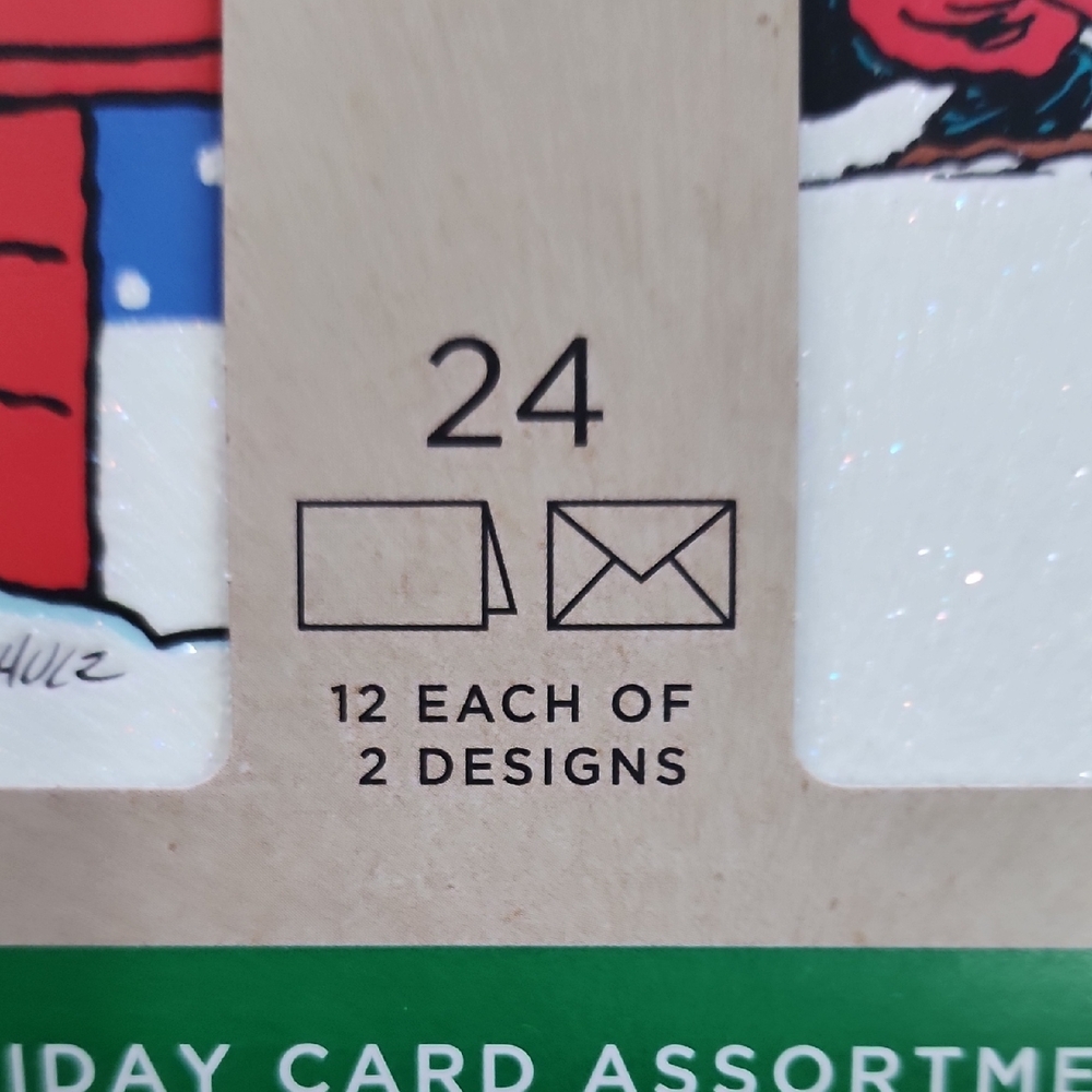 Hallmark Peanuts Christmas Card Set - Blue and White - Picture 5 of 5